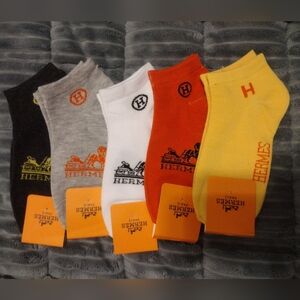 NWT, New, 5 Pairs, Designer Inspired Socks